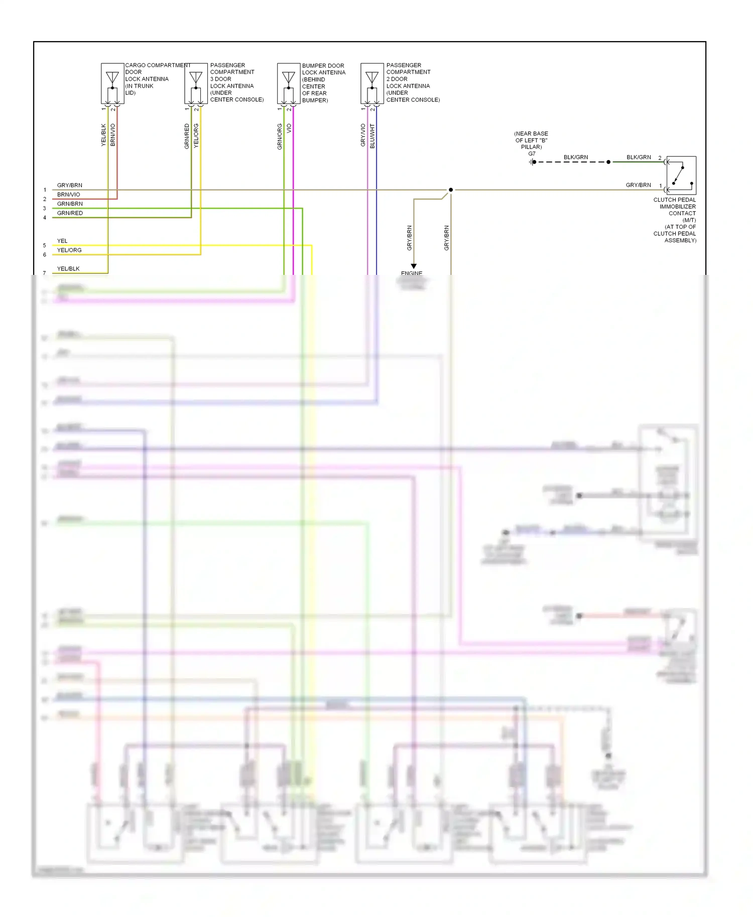 Volvo S80 II (2006-2010) engine controls system wiring diagram  (2 of 2)