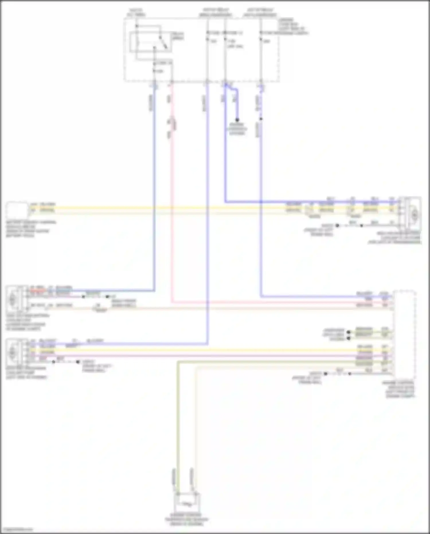 S90 Volvo II facelift (2020-2024): Cooling fan circuit
