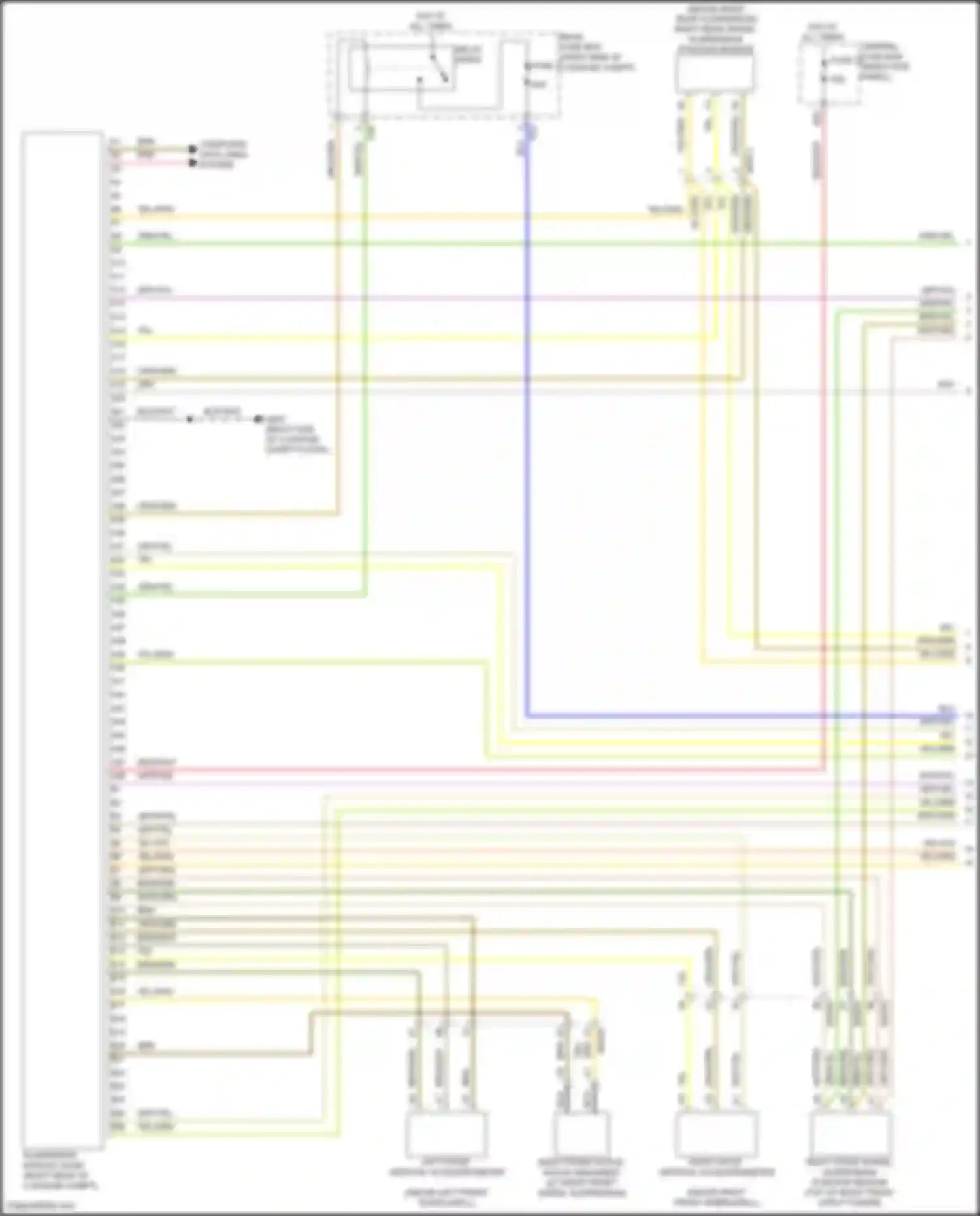 S90 Volvo II facelift (2020-2024): Electronic suspension circuit (1 of 2)