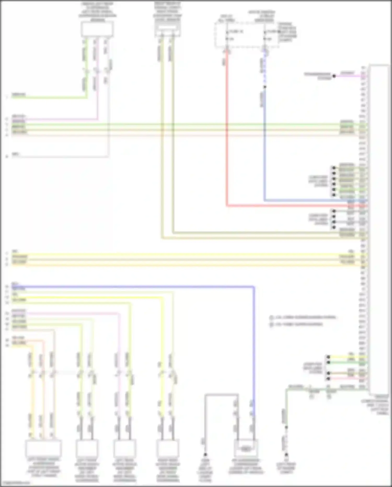 S90 Volvo II facelift (2020-2024): Electronic suspension circuit (2 of 2)