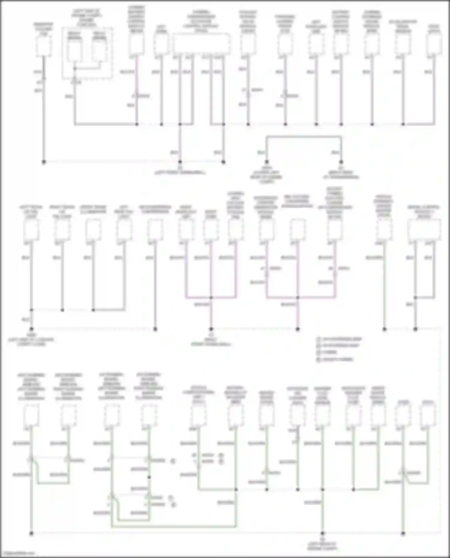 S90 Volvo II facelift (2020-2024): Ground distribution circuit (1 of 6)