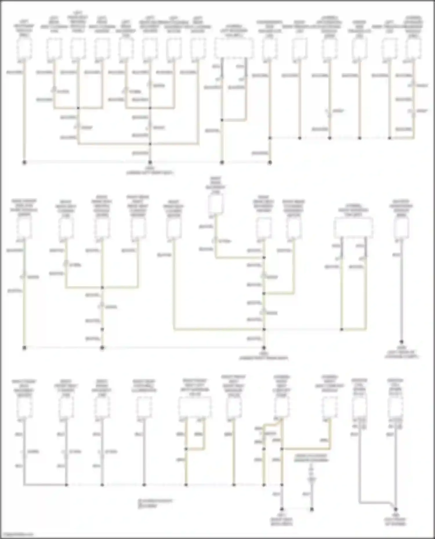 S90 Volvo II facelift (2020-2024): Ground distribution circuit (3 of 6)