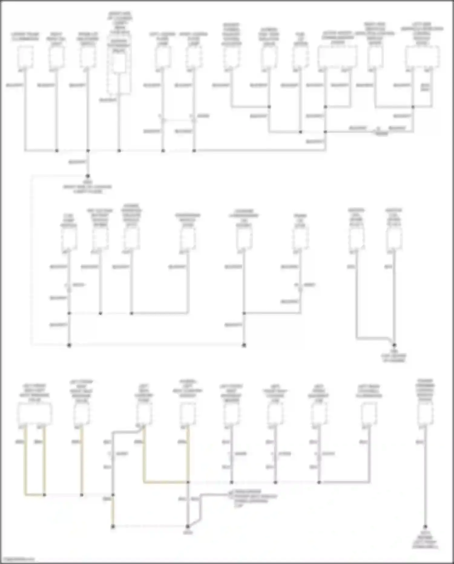 S90 Volvo II facelift (2020-2024): Ground distribution circuit (4 of 6)