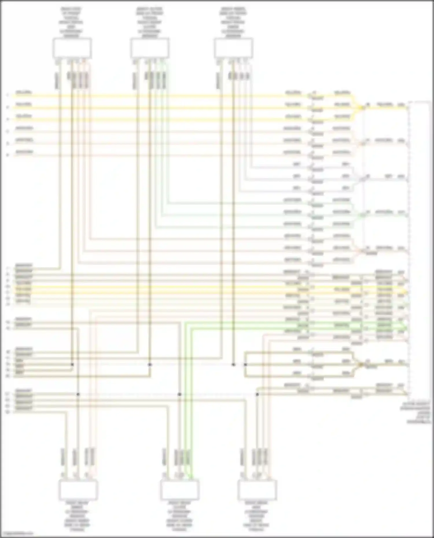 S90 Volvo II facelift (2020-2024): Parking assistant circuit (2 of 2)