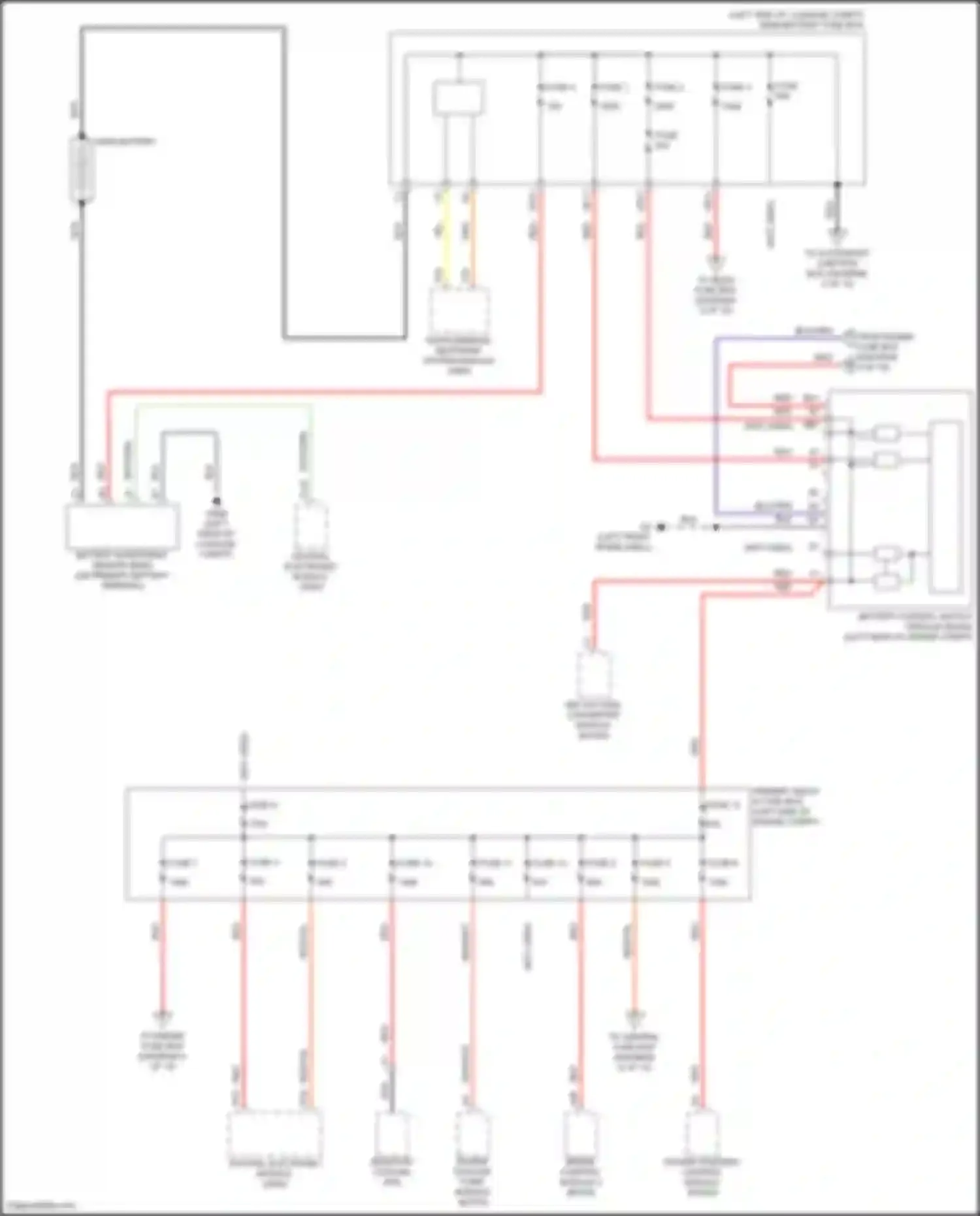 S90 Volvo II facelift (2020-2024): Power distribution circuit, except hybrid (1 of 10)