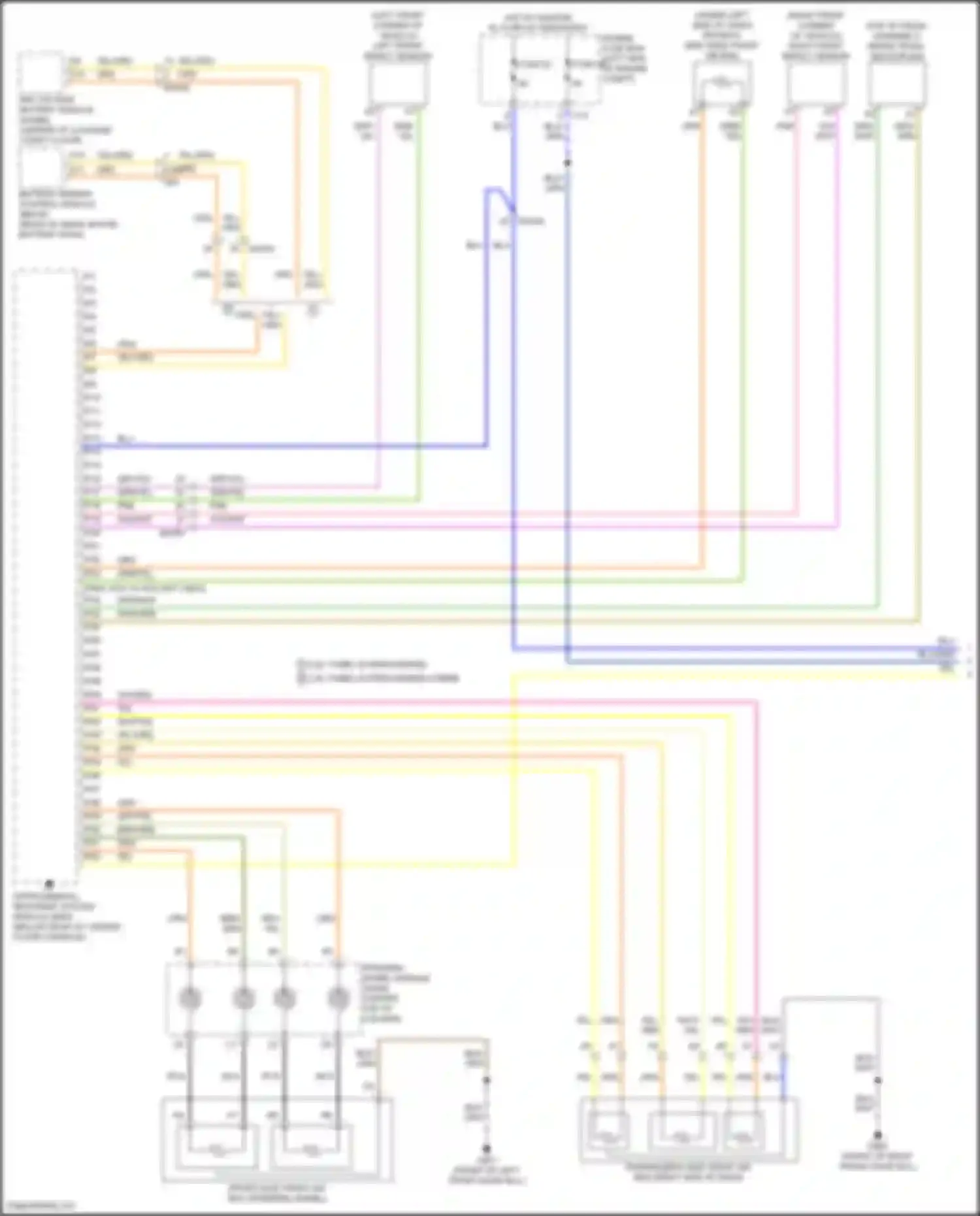 S90 Volvo II facelift (2020-2024): Supplemental restraints circuit (1 of 4)