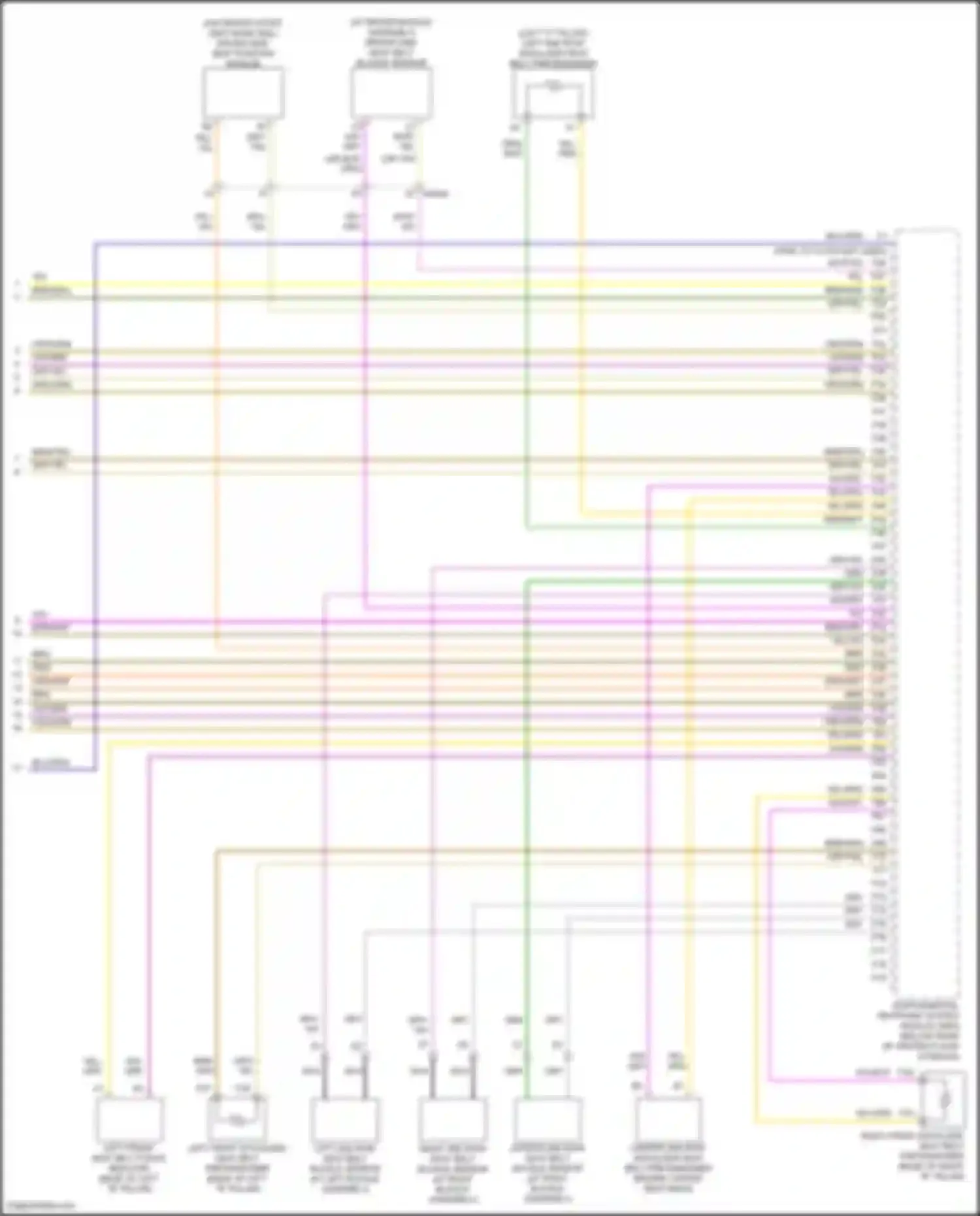 S90 Volvo II facelift (2020-2024): Supplemental restraints circuit (4 of 4)