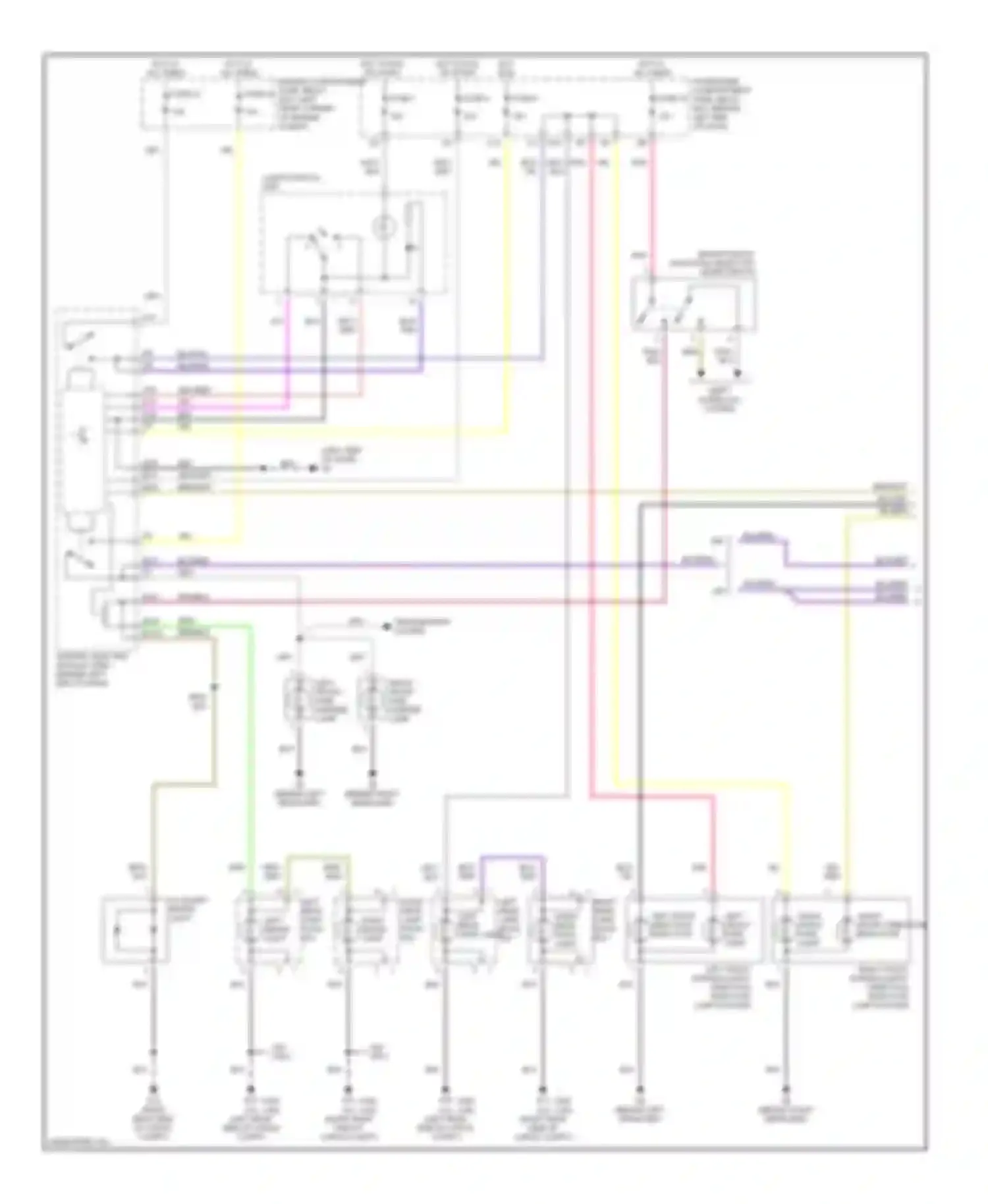 V40 Volvo I facelift (1999-2004): Exterior lamps circuit (1 of 2)