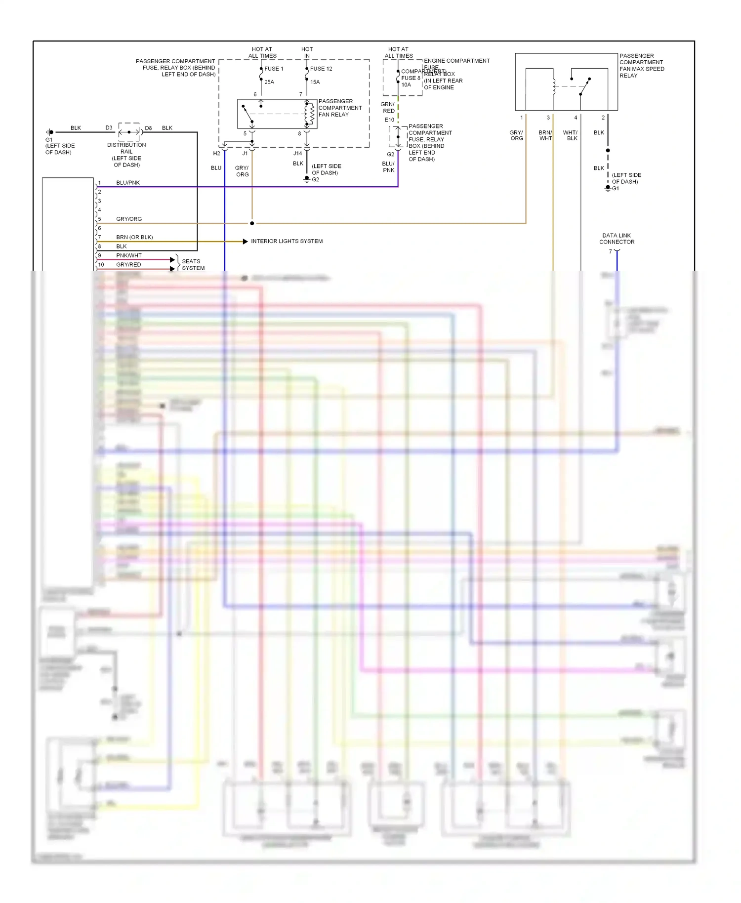 Volvo V40 I facelift (1999-2004) climate control module wiring diagram  (1 of 4)