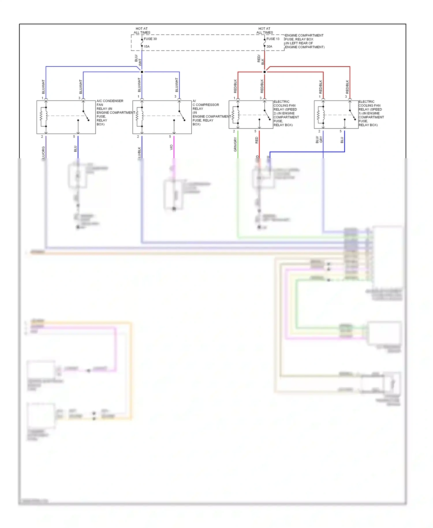 Volvo V40 I facelift (1999-2004) engine management system (ems 2000) control module wiring diagram  (1 of 1)