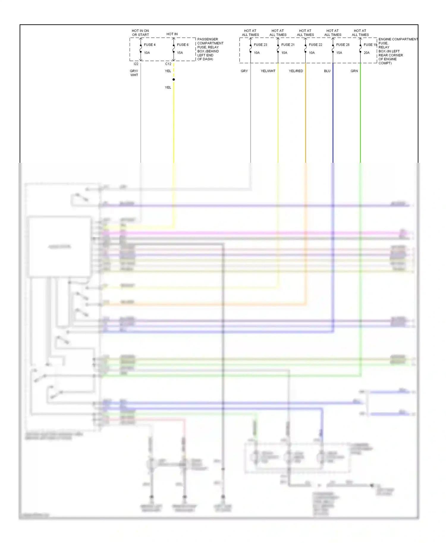 Volvo V40 I facelift (1999-2004) solid state wiring diagram  (3 of 8)