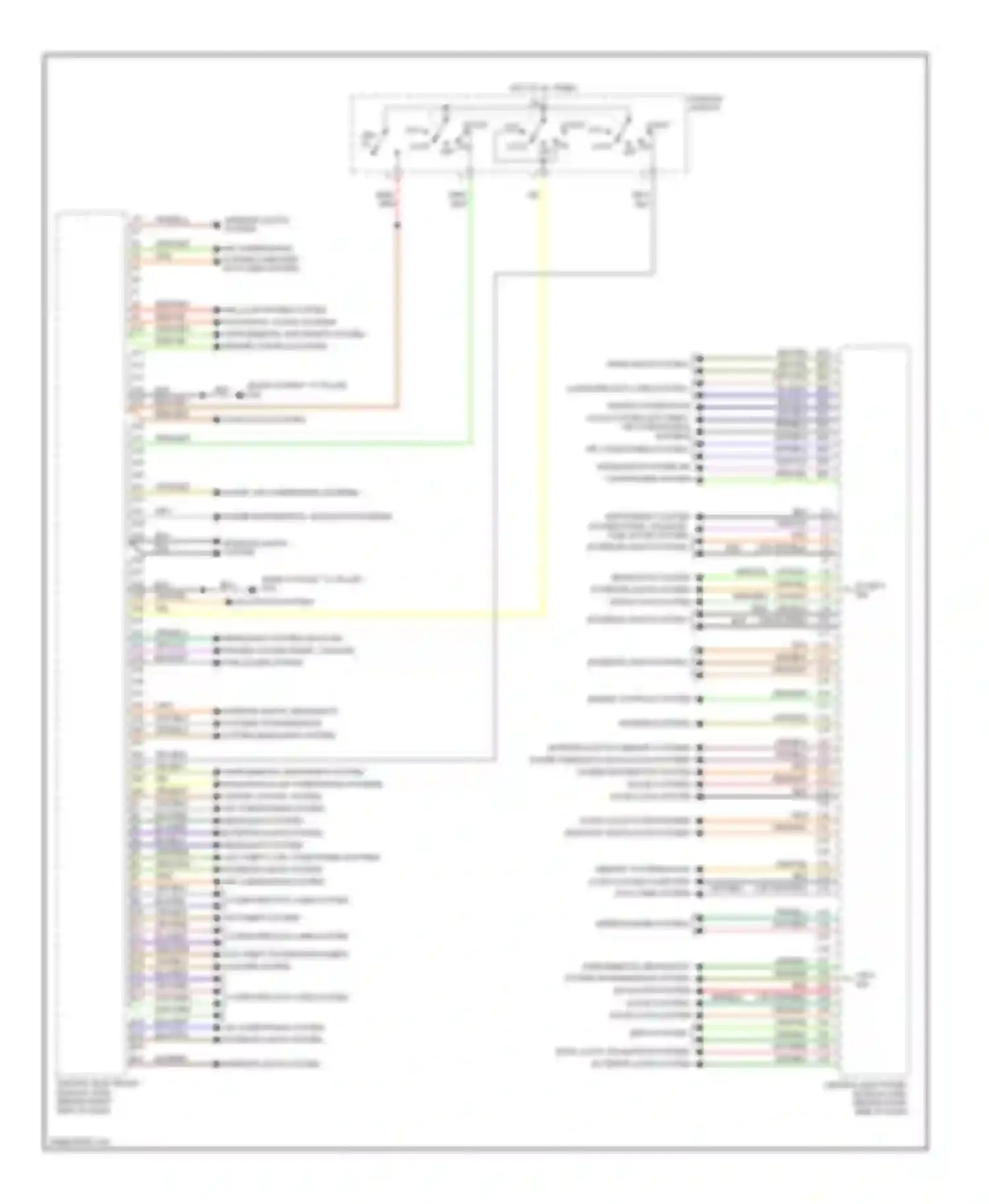 V50 Volvo I facelift (2007-2012): Body control modules circuit (1 of 2)