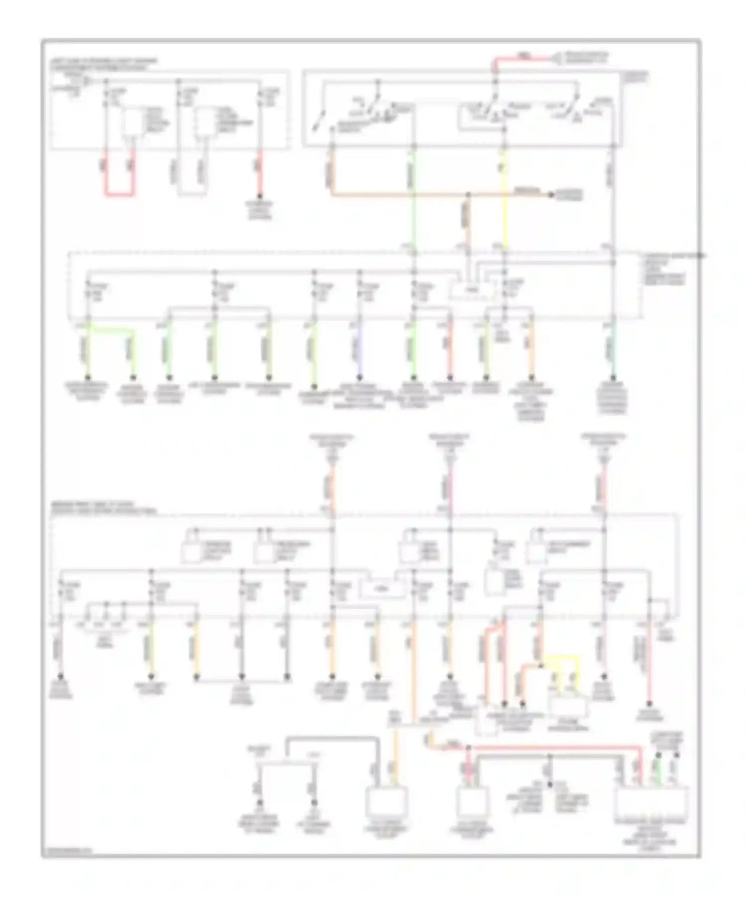 V50 Volvo I facelift (2007-2012): Power distribution circuit (2 of 2)