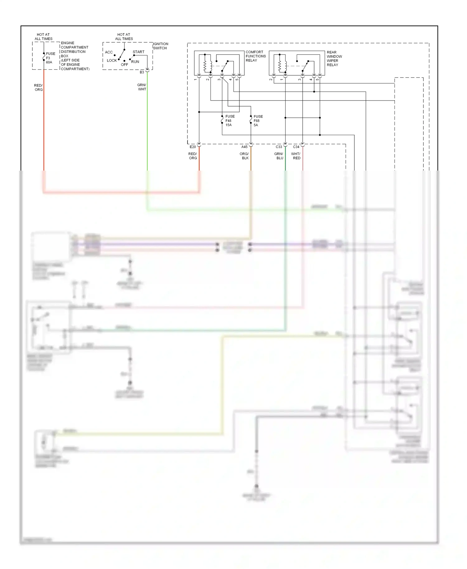 Volvo V50 I facelift (2007-2012) central electronic module wiring diagram  (12 of 12)