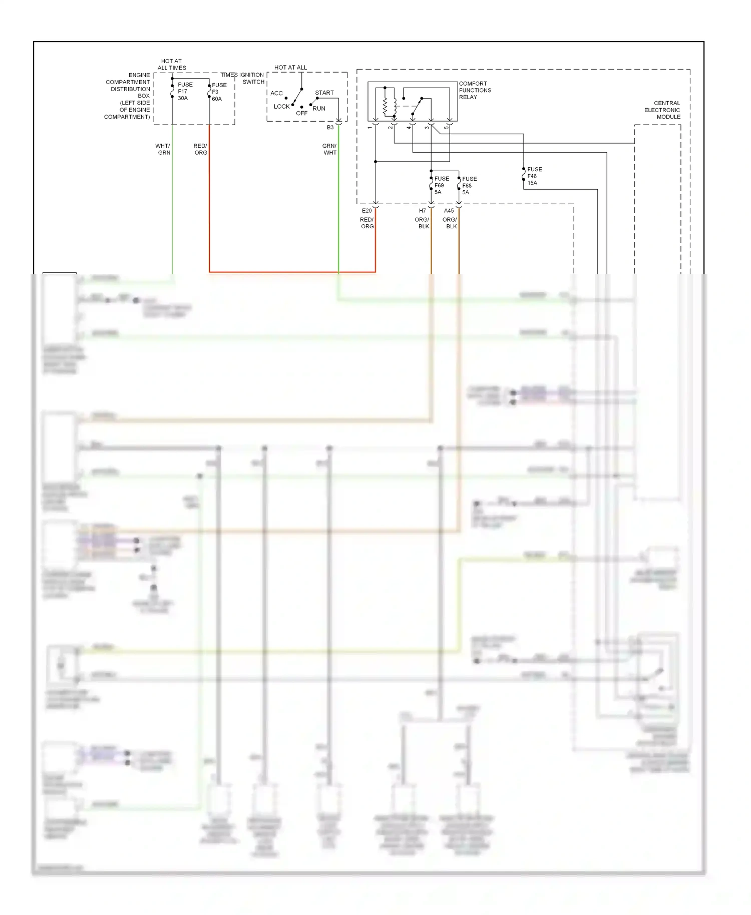 Volvo V50 I facelift (2007-2012) computer data lines system wiring diagram  (41 of 43)