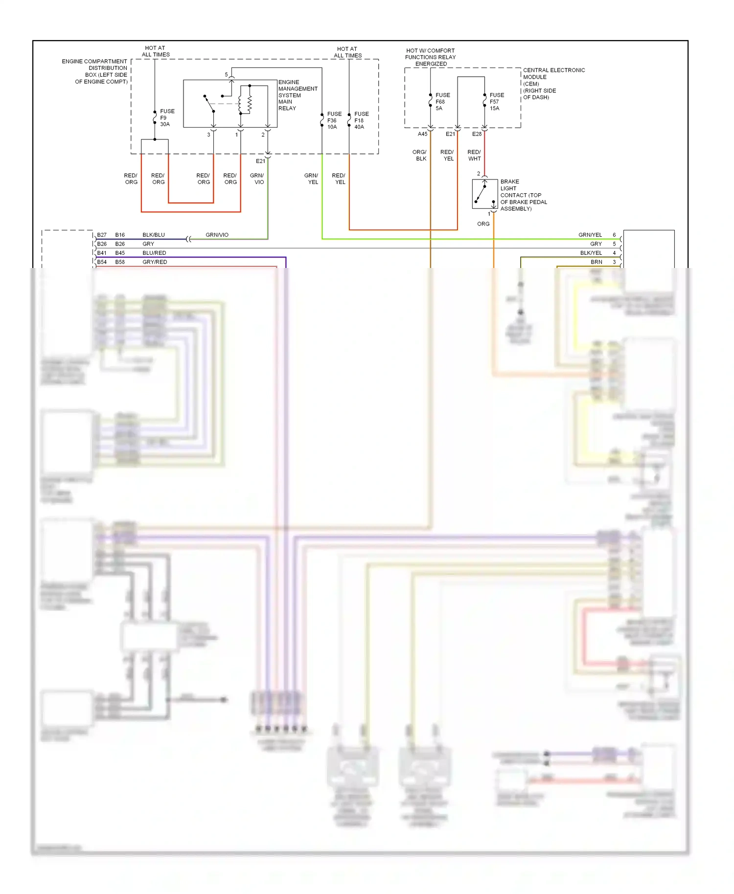 Volvo V50 I facelift (2007-2012) computer data lines system wiring diagram  (8 of 43)