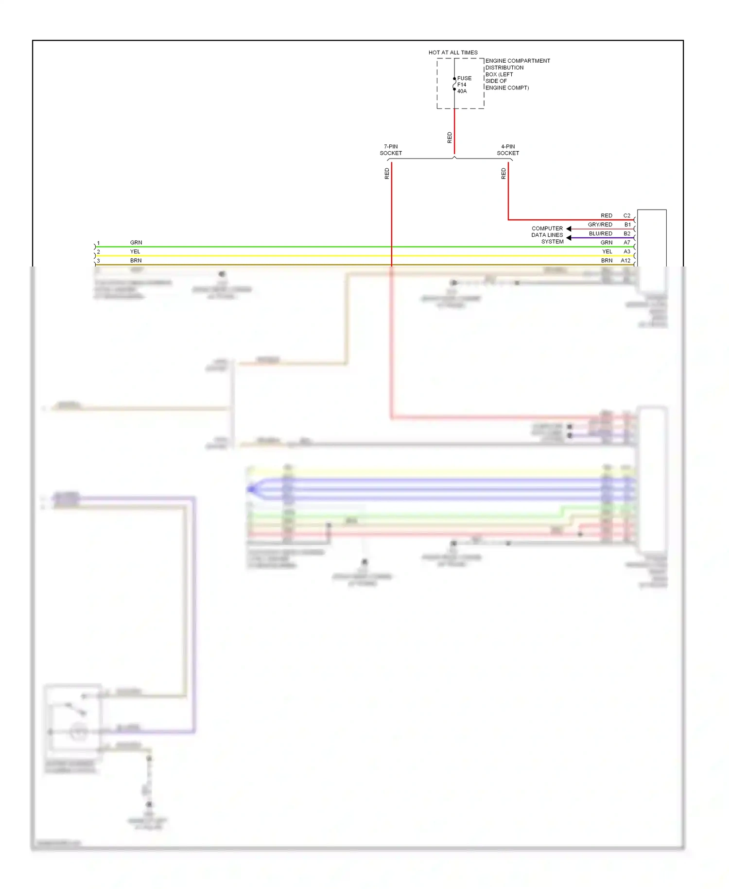 Volvo V50 I facelift (2007-2012) computer data lines system wiring diagram  (16 of 43)