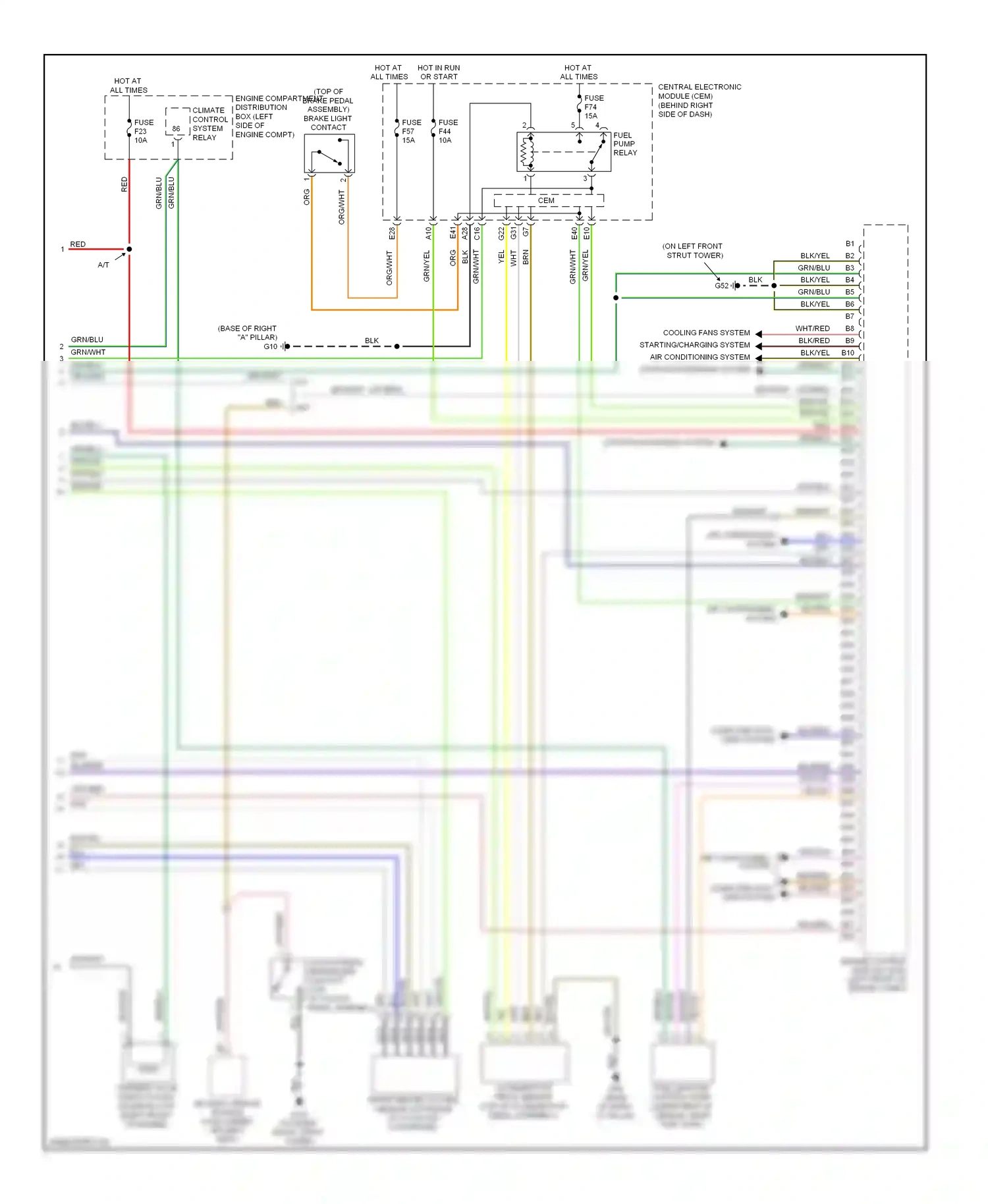 Volvo V50 I facelift (2007-2012) computer data lines system wiring diagram  (20 of 43)