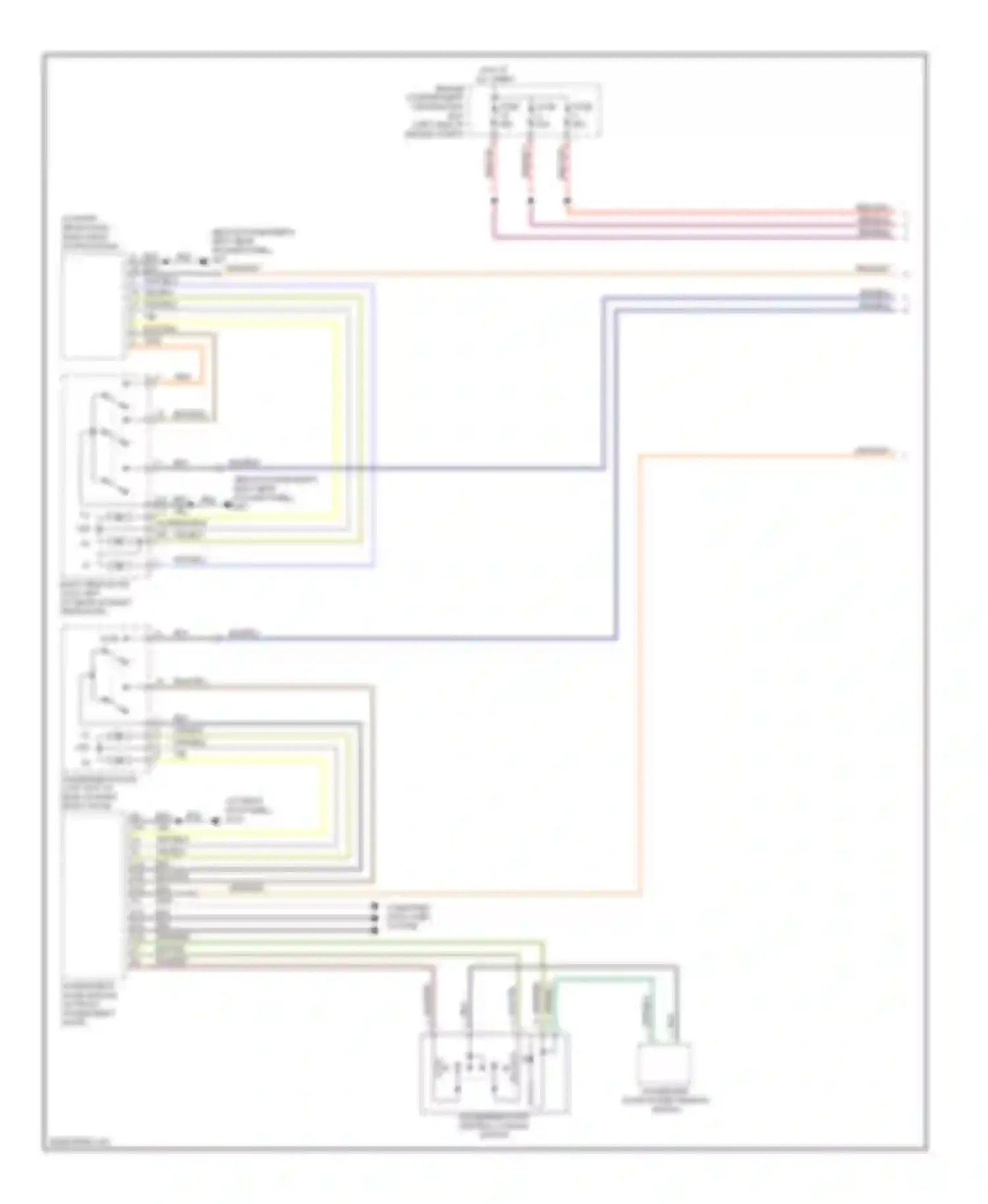 V50 Volvo I (2004-2007): Central locking circuit (1 of 2)