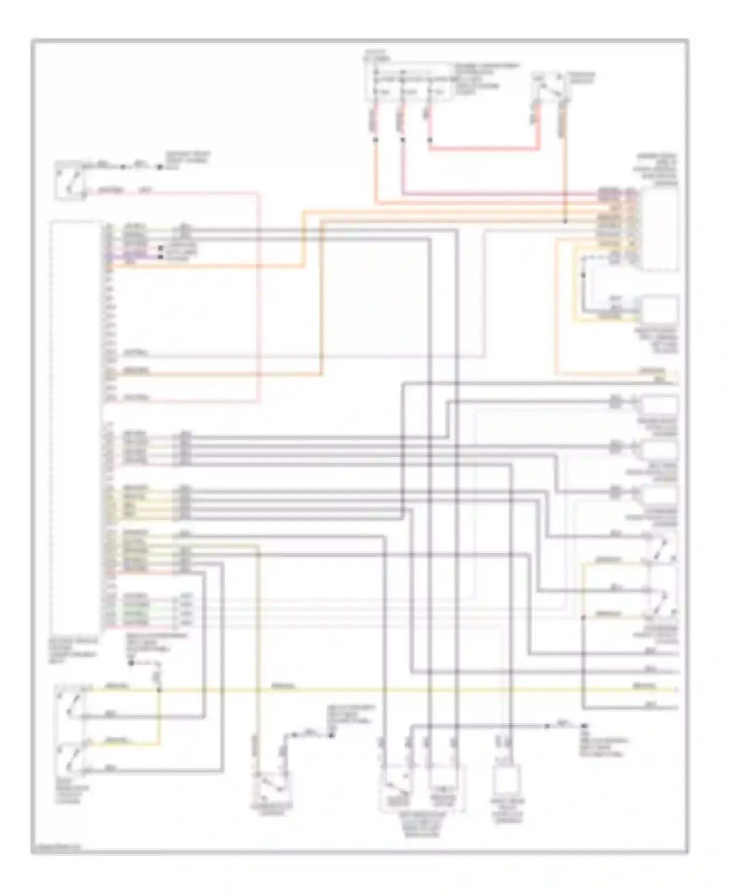 V50 Volvo I (2004-2007): Keyless entry circuit (1 of 2)
