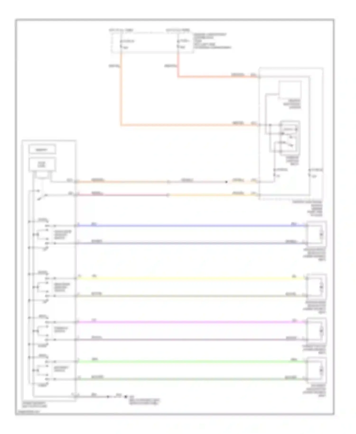 V50 Volvo I (2004-2007): Driver power seat circuit