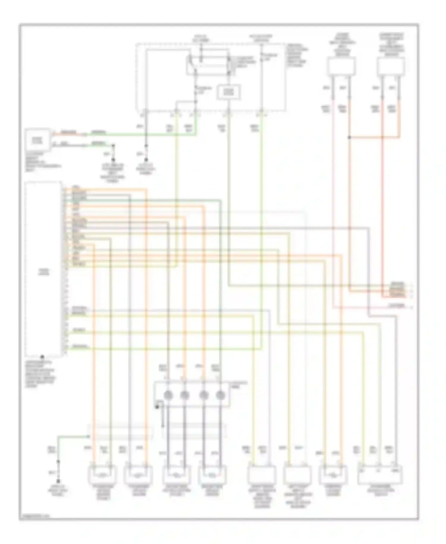 V50 Volvo I (2004-2007): Supplemental restraints circuit (1 of 2)