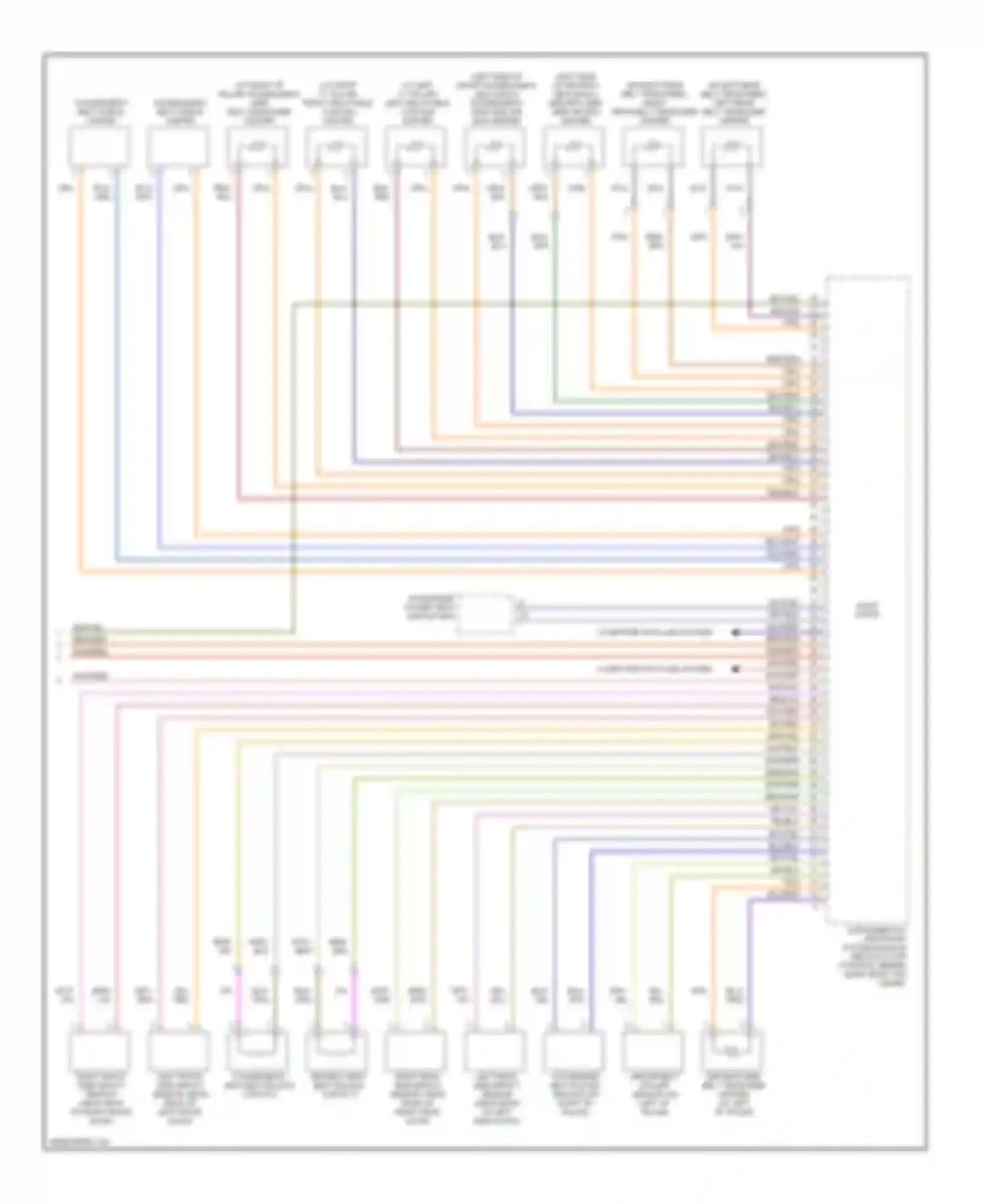V50 Volvo I (2004-2007): Supplemental restraints circuit (2 of 2)