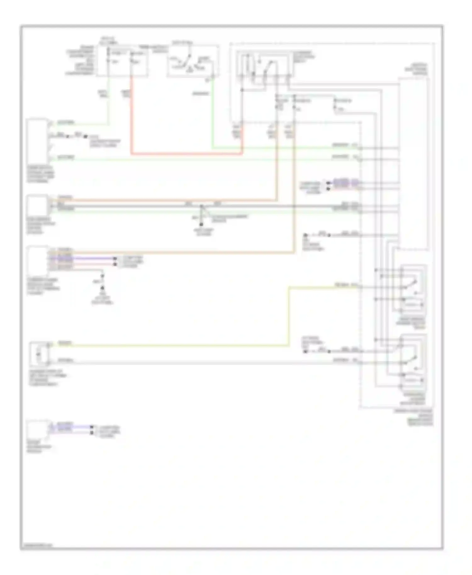 V50 Volvo I (2004-2007): Front wiper/washer circuit