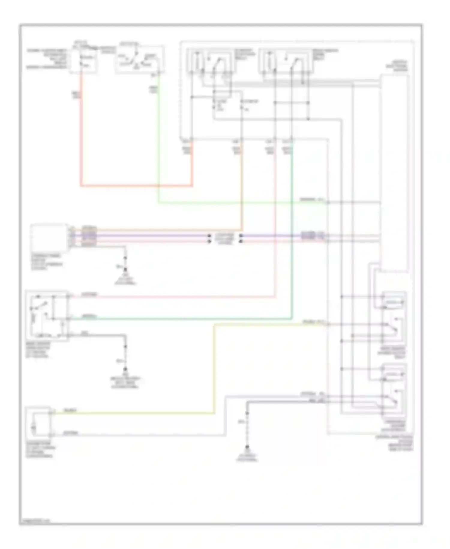 V50 Volvo I (2004-2007): Rear wiper/washer circuit