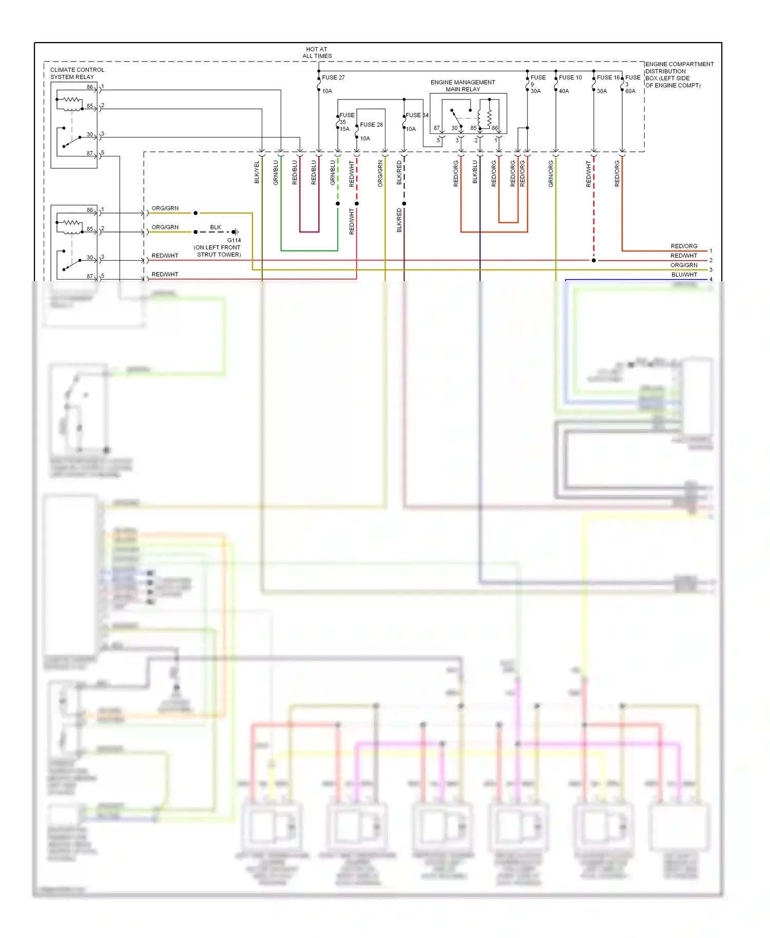 Volvo V50 I (2004-2007) computer data lines system wiring diagram  (3 of 32)