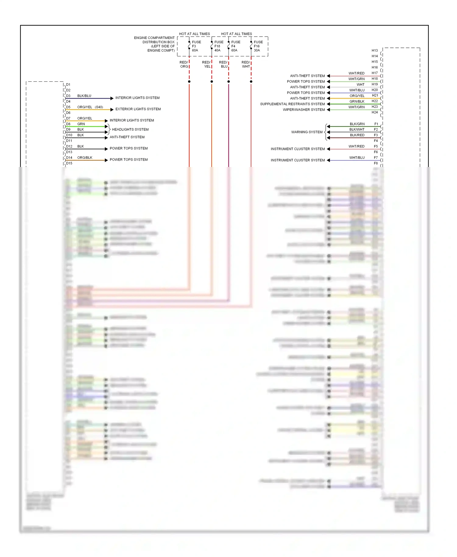 Volvo V50 I (2004-2007) cruise control system computer data lines system wiring diagram  (1 of 1)