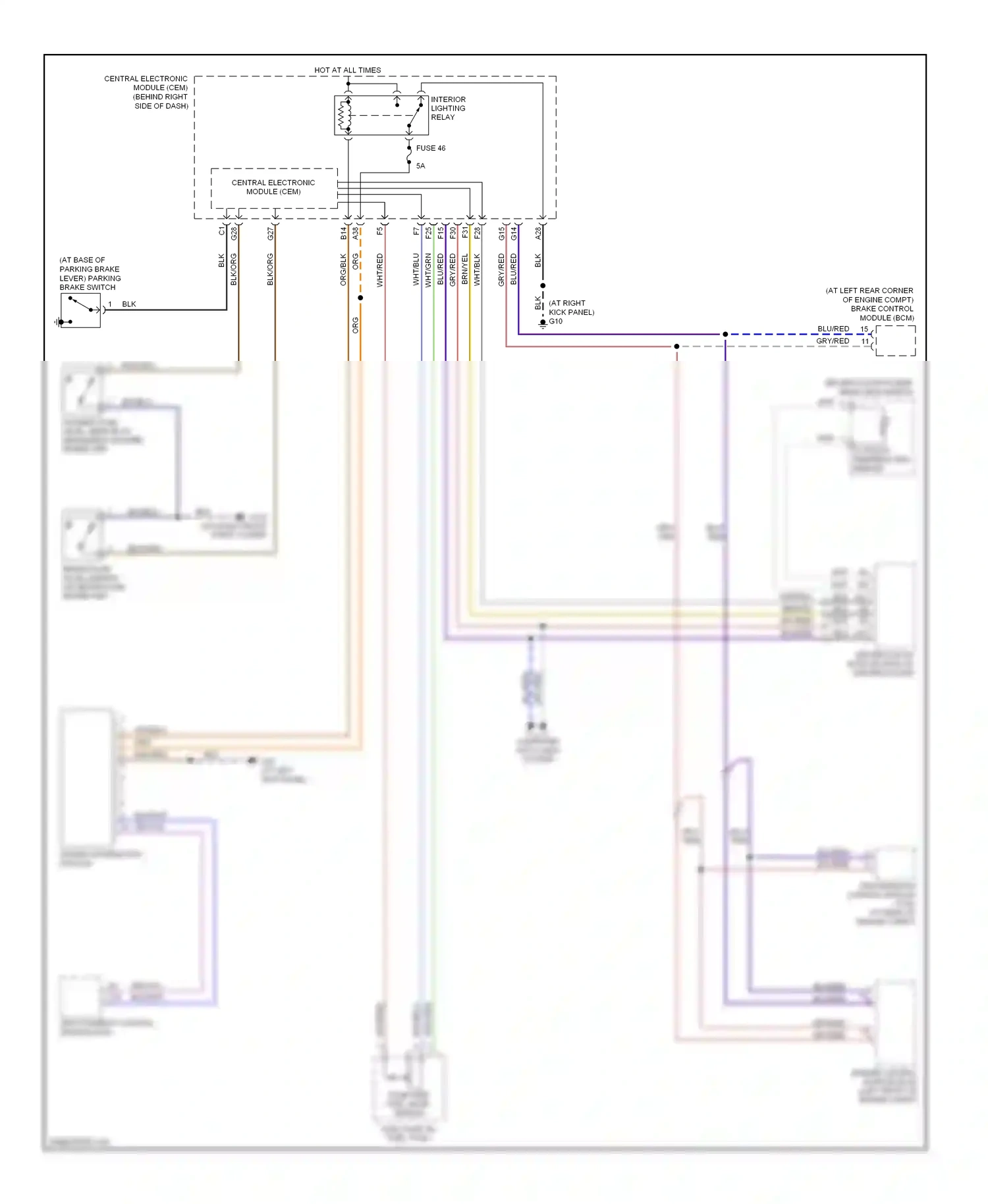 Volvo V50 I (2004-2007) driver information module wiring diagram  (5 of 6)