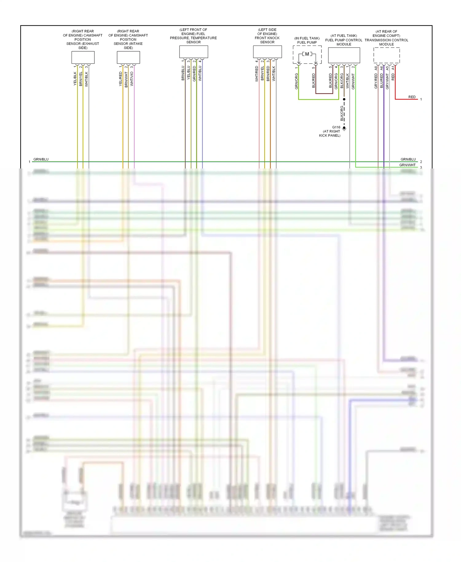 Volvo V50 I (2004-2007) engine control module (ecm) (left front of engine compt) wiring diagram  (10 of 13)