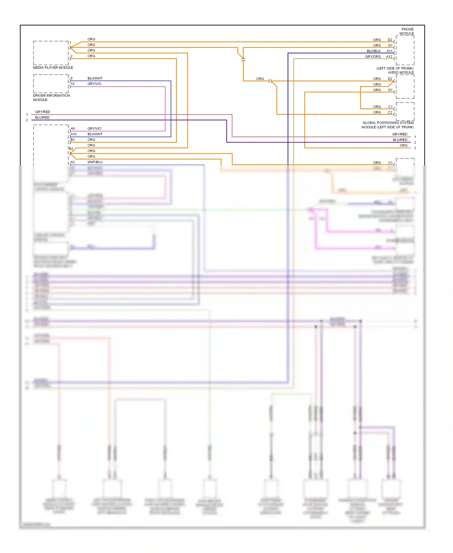 Volvo V50 I (2004-2007) multimedia module wiring diagram  (1 of 1)