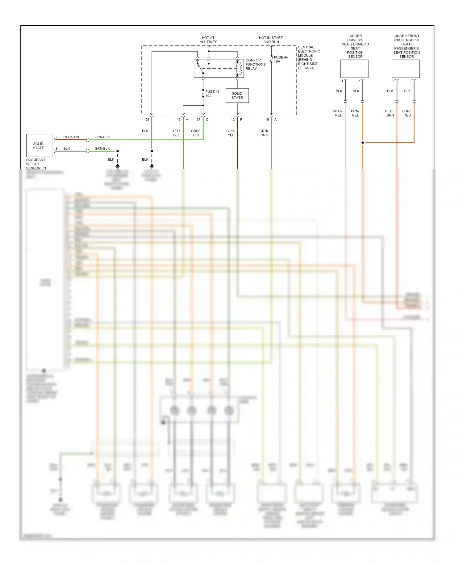 Volvo V50 I (2004-2007) solid state wiring diagram  (1 of 2)
