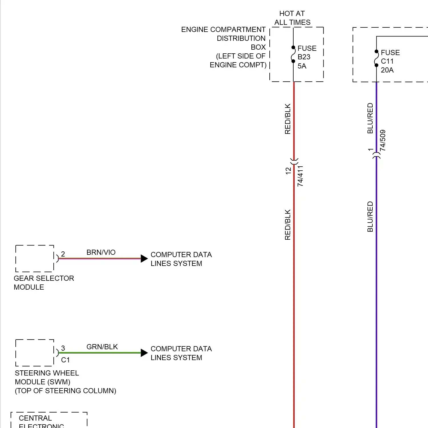 demo - Instrument illumination circuit (1 of 2) Instrument illumination circuit (1 of 2)