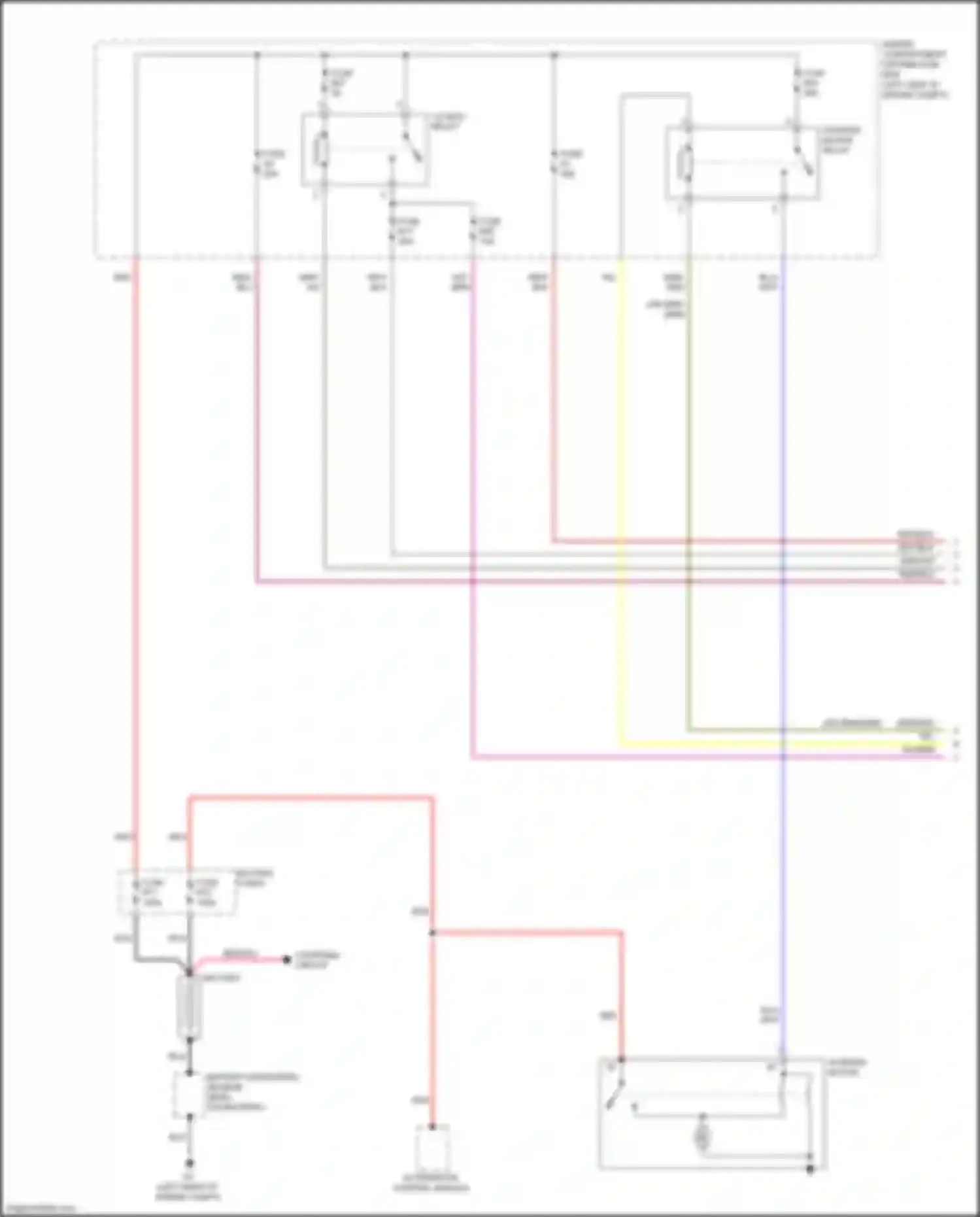 V60 Cross Country Volvo I (2014-2018): Starting circuit, w/o start-stop system (1 of 2)