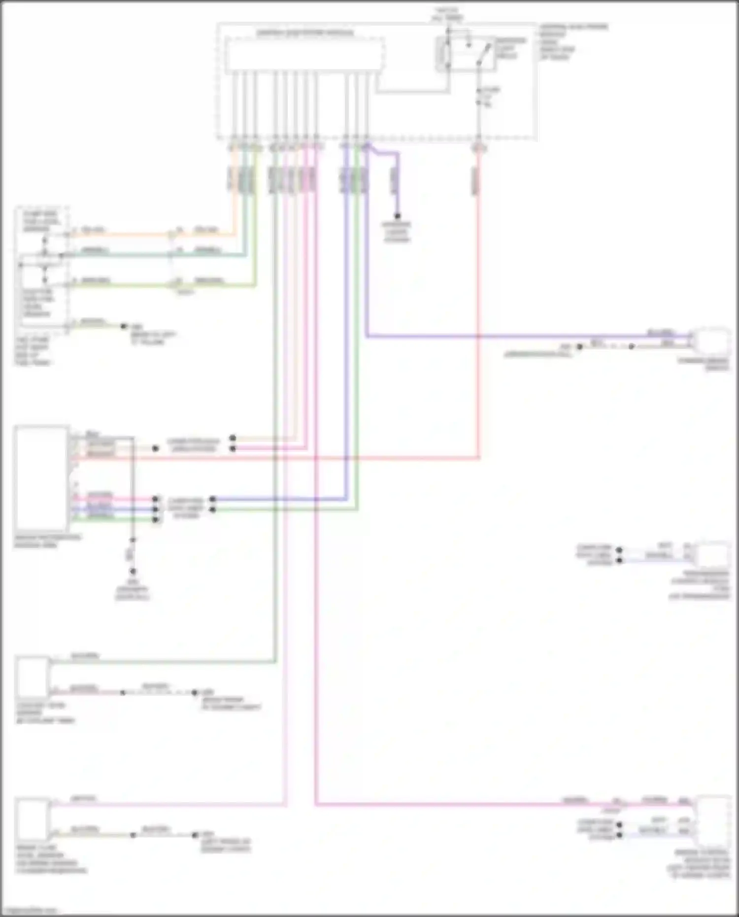Wiring diagram coolant level sensor for Volvo V60 Cross Country I (2014-2018) (1 of 1)