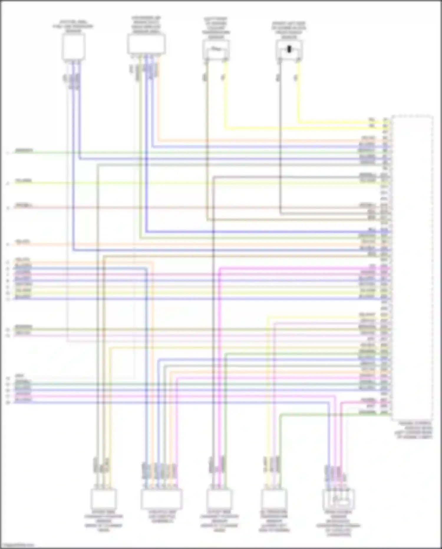 Wiring diagram coolant temperature sensor for Volvo V60 Cross Country I (2014-2018) (2 of 2)