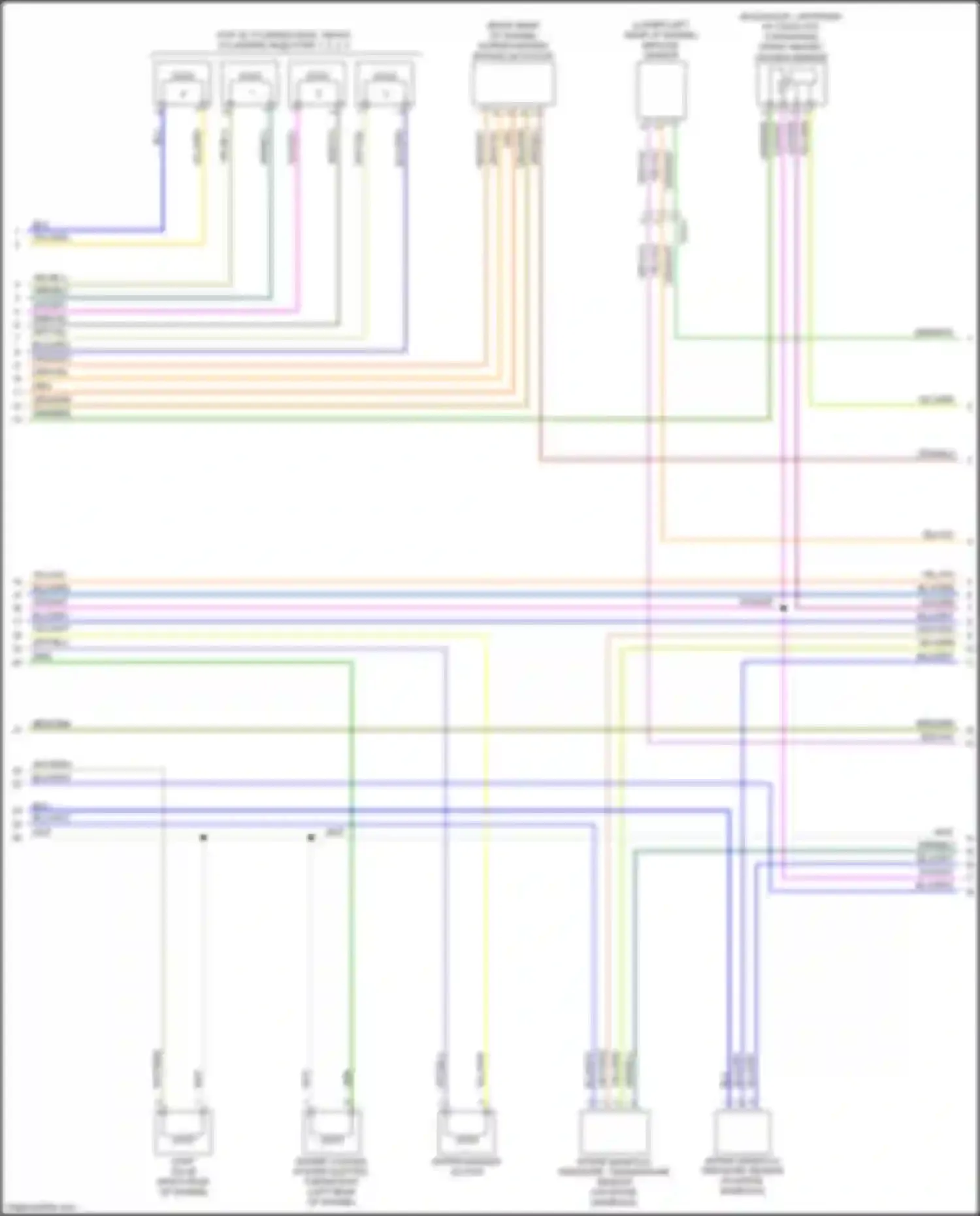 Wiring diagram impulse sensor for Volvo V60 Cross Country I (2014-2018) (1 of 1)