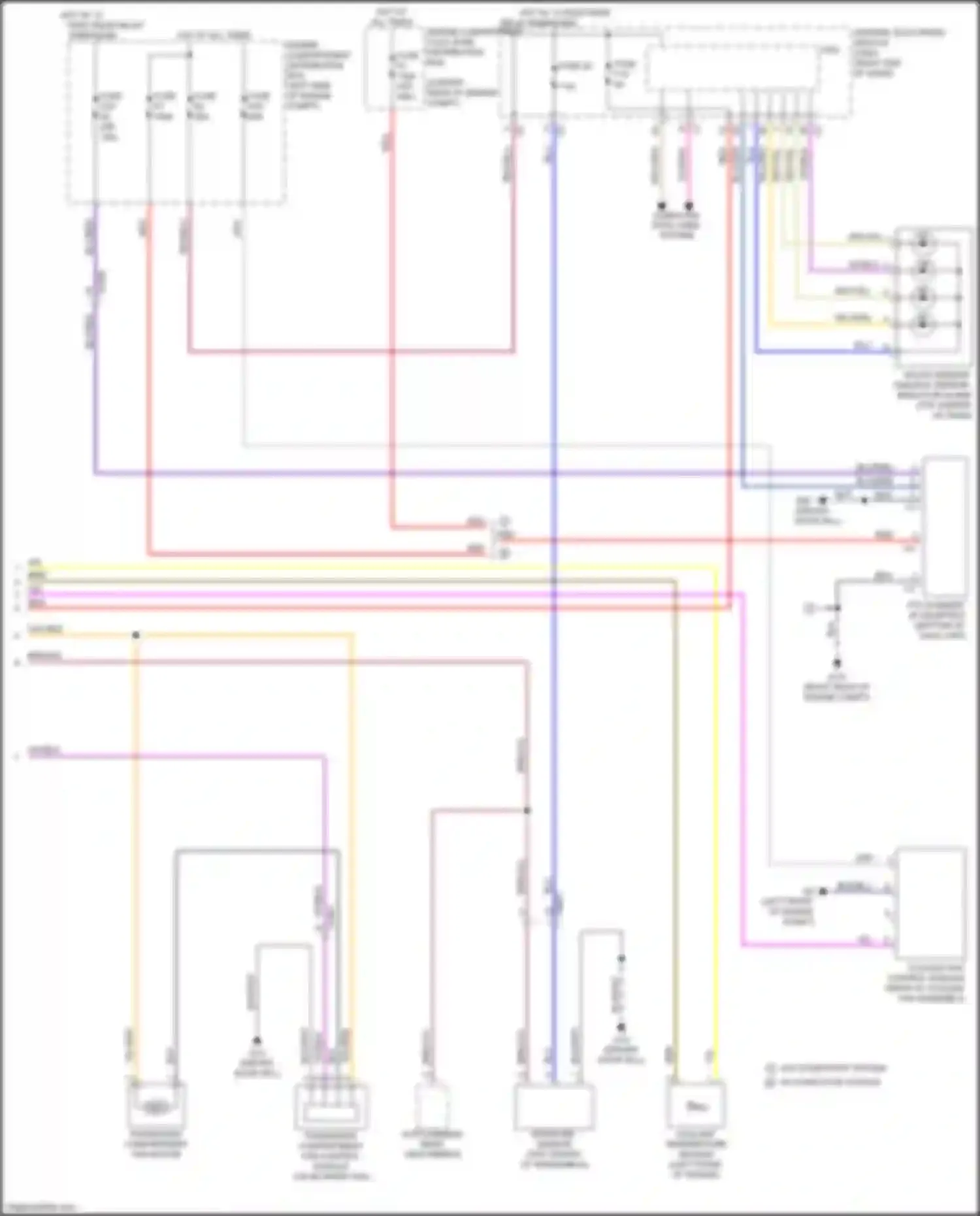 Wiring diagram moisture sensor for Volvo V60 Cross Country I (2014-2018) (1 of 2)