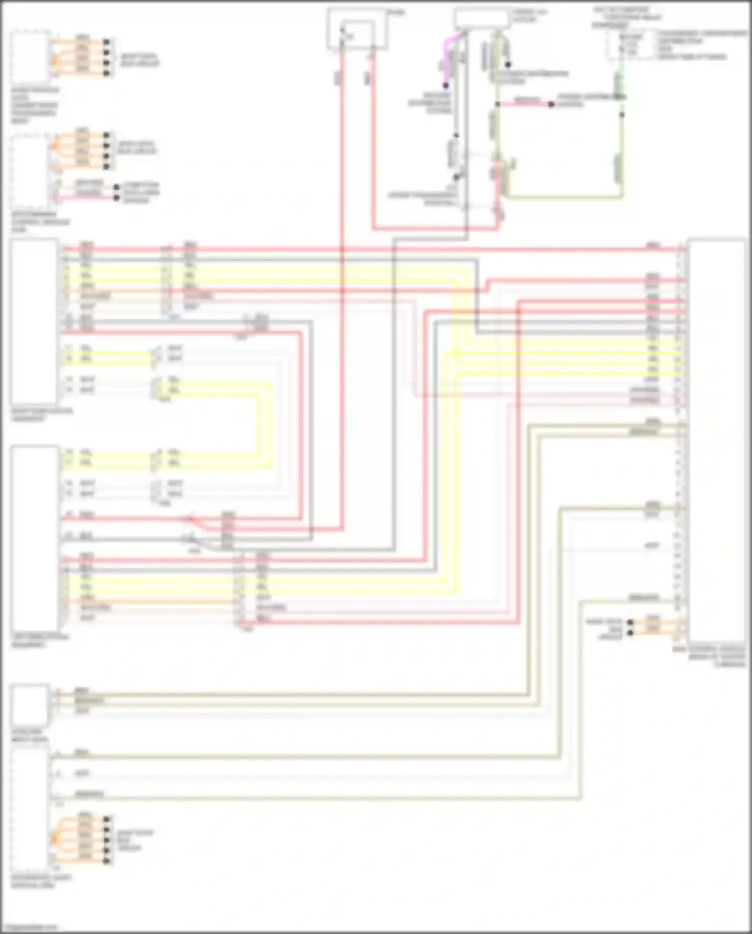 Wiring diagram most data bus circuit for Volvo V60 Cross Country I (2014-2018) (11 of 11)
