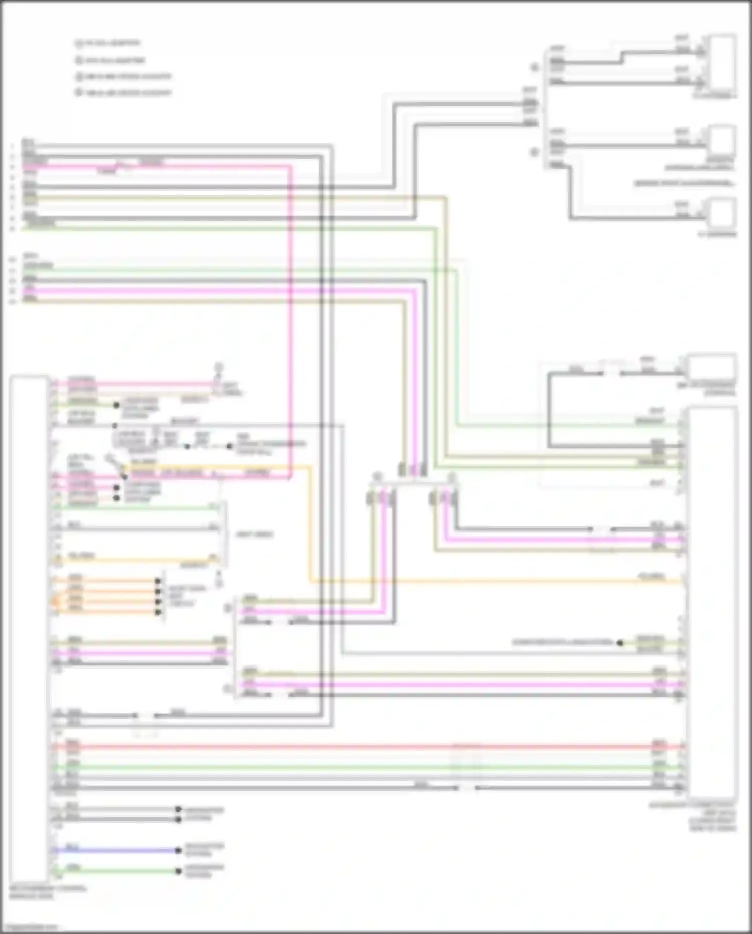 Wiring diagram most data bus circuit for Volvo V60 Cross Country I (2014-2018) (7 of 11)