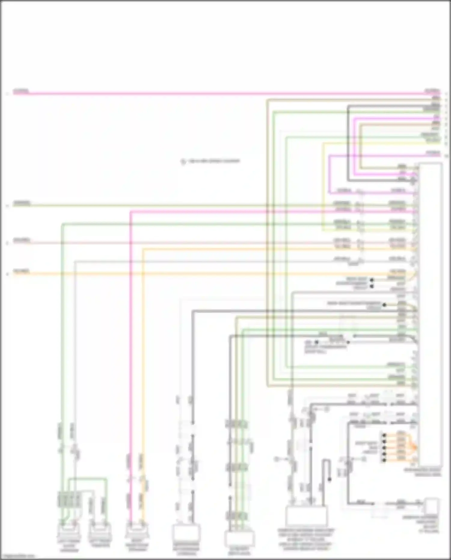 Wiring diagram most data bus circuit for Volvo V60 Cross Country I (2014-2018) (3 of 11)