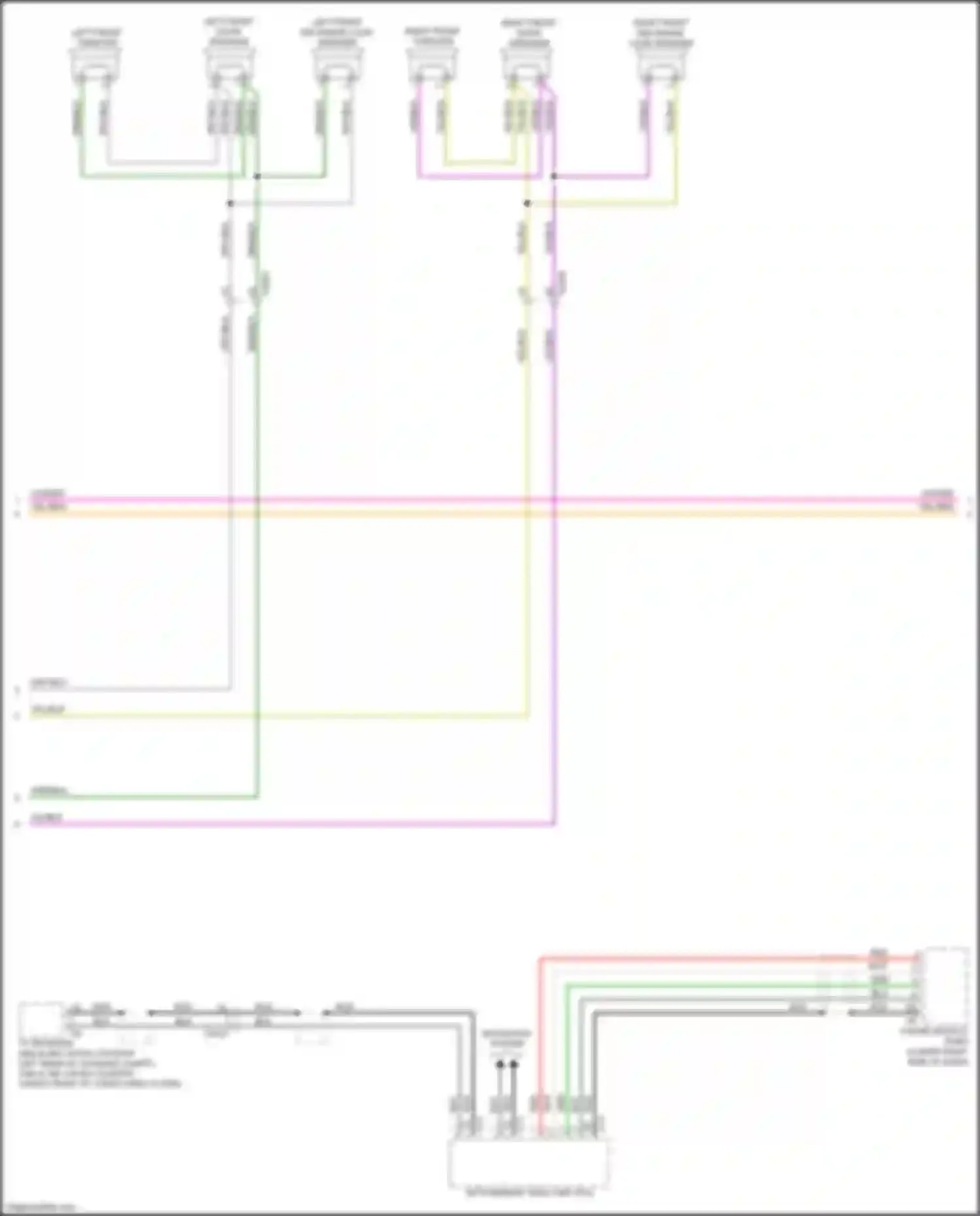 Wiring diagram right front tweeter for Volvo V60 Cross Country I (2014-2018) (3 of 3)