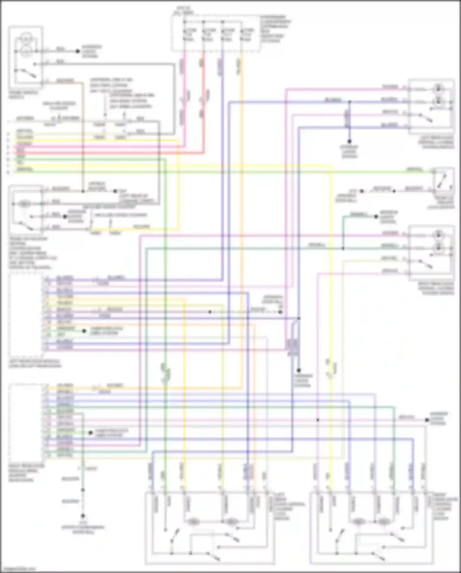 Wiring diagram trunk handle switch for Volvo V60 Cross Country I (2014-2018) (2 of 2)