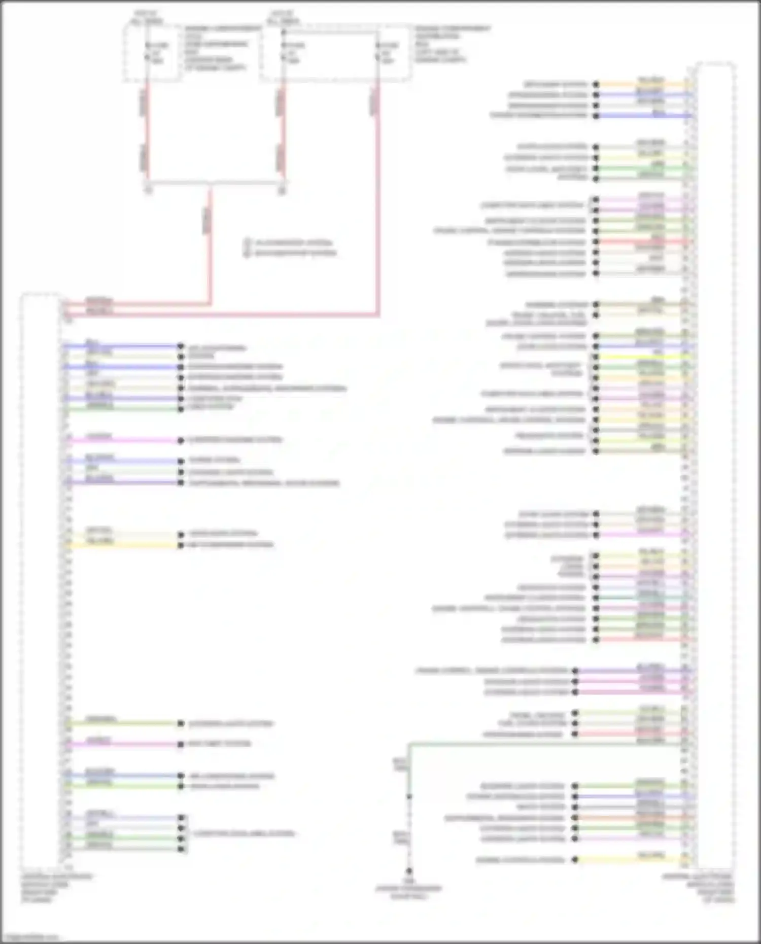 Wiring diagram w/ start/stop system w/o start/stop system for Volvo V60 Cross Country I (2014-2018) (2 of 5)