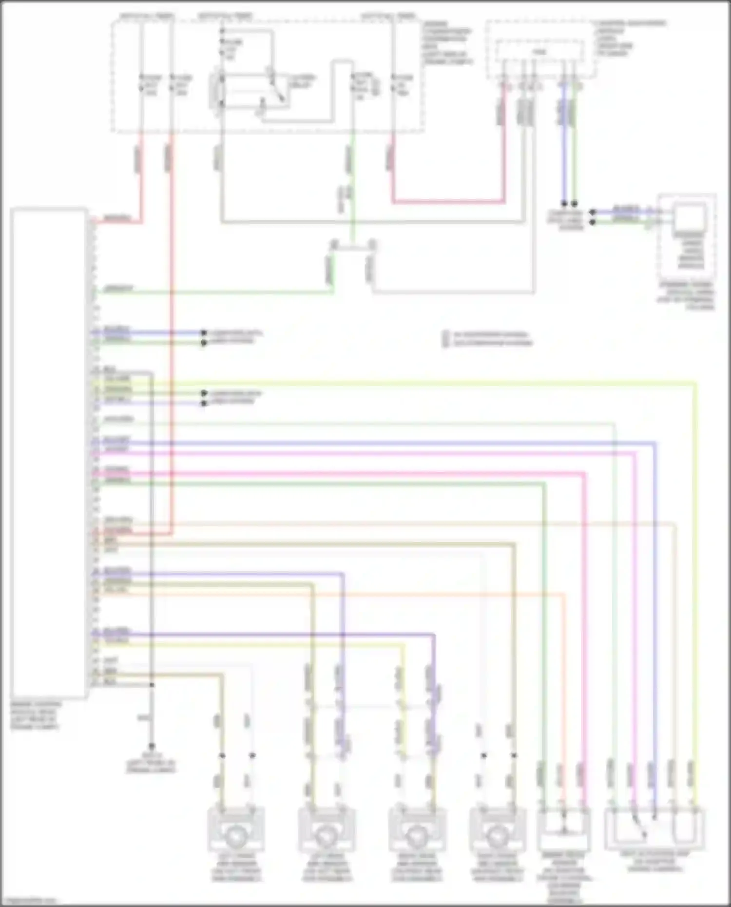Wiring diagram w/ start/stop system w/o start/stop system for Volvo V60 Cross Country I (2014-2018) (1 of 5)