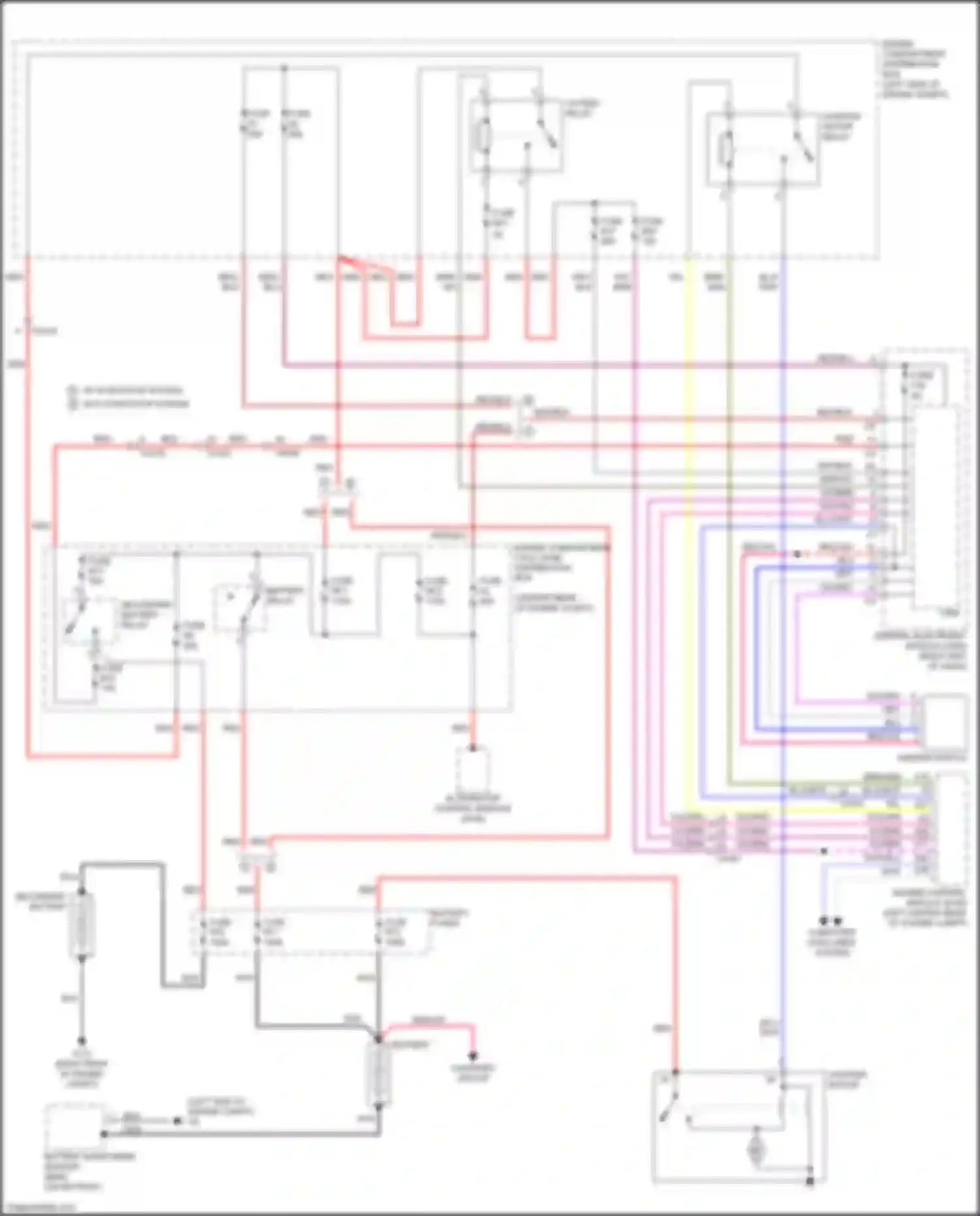 Wiring diagram w/ start/stop system w/o start/stop system for Volvo V60 Cross Country I (2014-2018) (5 of 5)