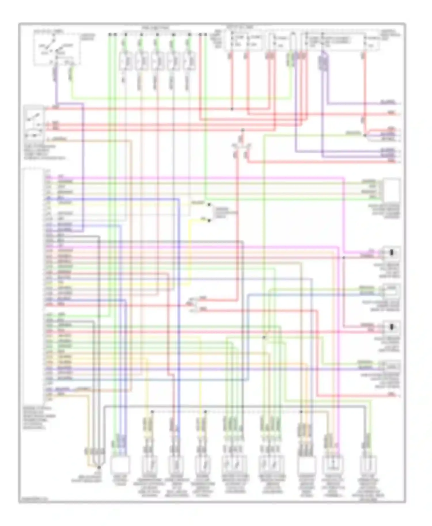 V70 Volvo I (1997-2000): Wiring diagram engine performance 2.4l turbos (1 of 2)